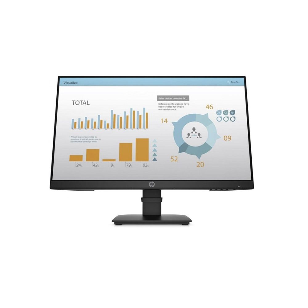 LCD HP 24" P24h G4; black;1920x1080, 1000:1, 250cd/m2, DisplayPort, HDMI, VGA, speakers, AG