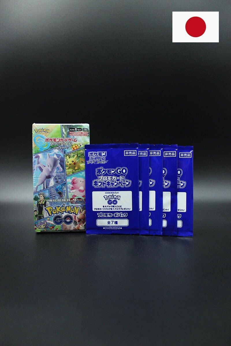 Pokemon Go Display + 5x Booster Promo Booster Japanisch