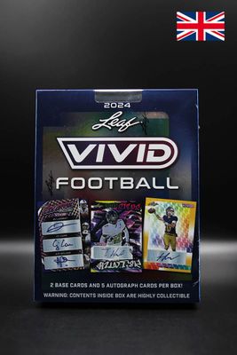 Leaf - 2024 Vivid Football Hobby Box - 5x Auto + 2 Base