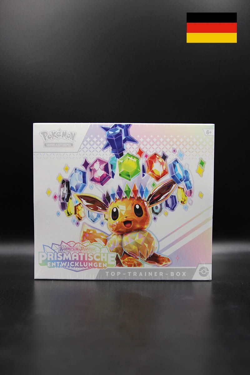 Pokemon Prismatische Entwicklungen Top Trainer Box Deutsch