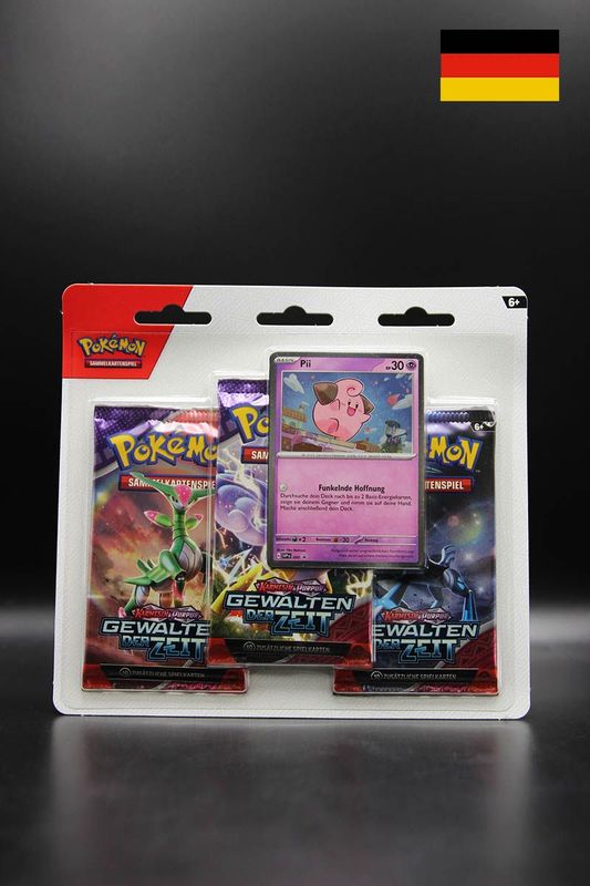 Pokemon - Gewalten der Zeit - 3er Blister - Deutsch