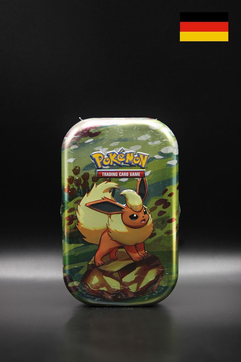 Pokemon - Prismatische Entwicklungen - 1x Mini Tin - Deutsch, Optionen:: Flamara Tin