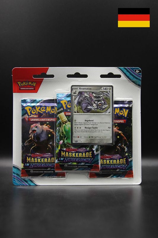Pokemon - Maskerade im Zwielicht - 3er Blister - Deutsch Pokemon - Maskerade im Zwielicht - 3er Blister - Deutsch