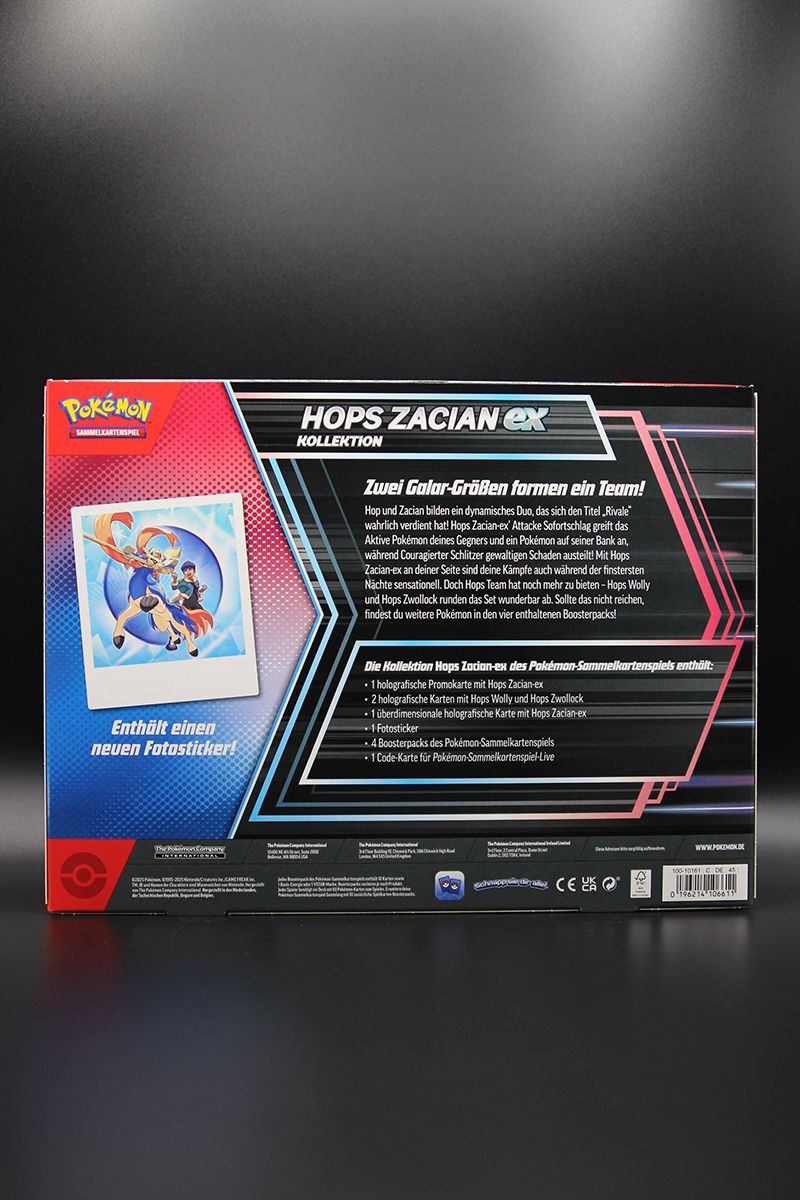 Pokemon - Hops Zacian EX Kollektion - Deutsch