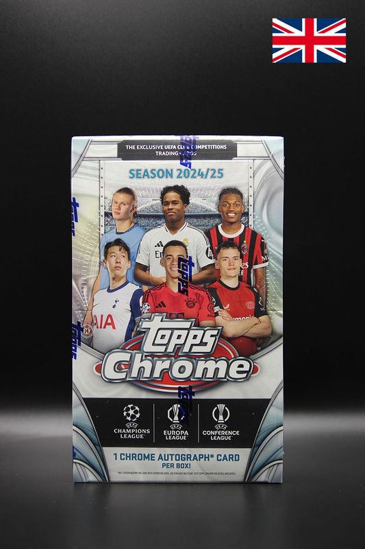 Sport - 2024/25 TOPPS Chrome UEFA Club Competitions Soccer Cards Hobby Box