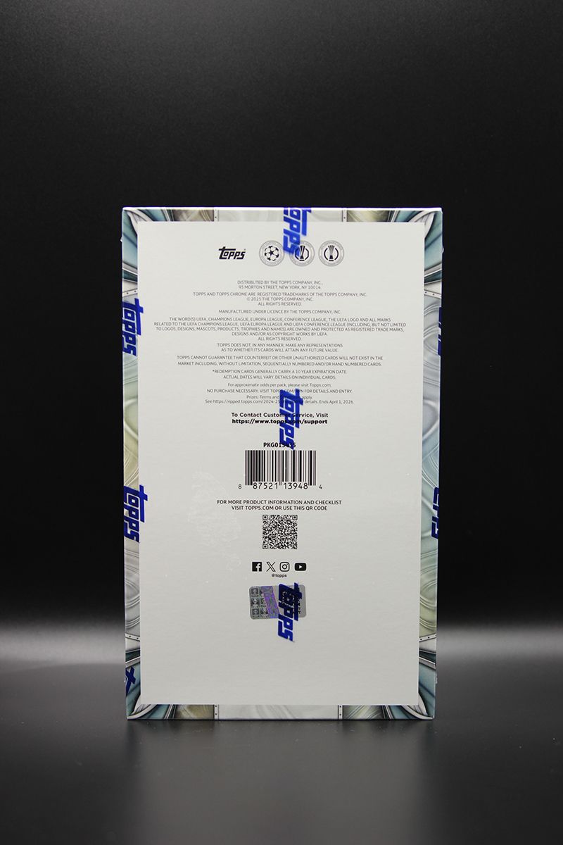 Sport - 2024/25 TOPPS Chrome UEFA Club Competitions Soccer Cards Hobby Box