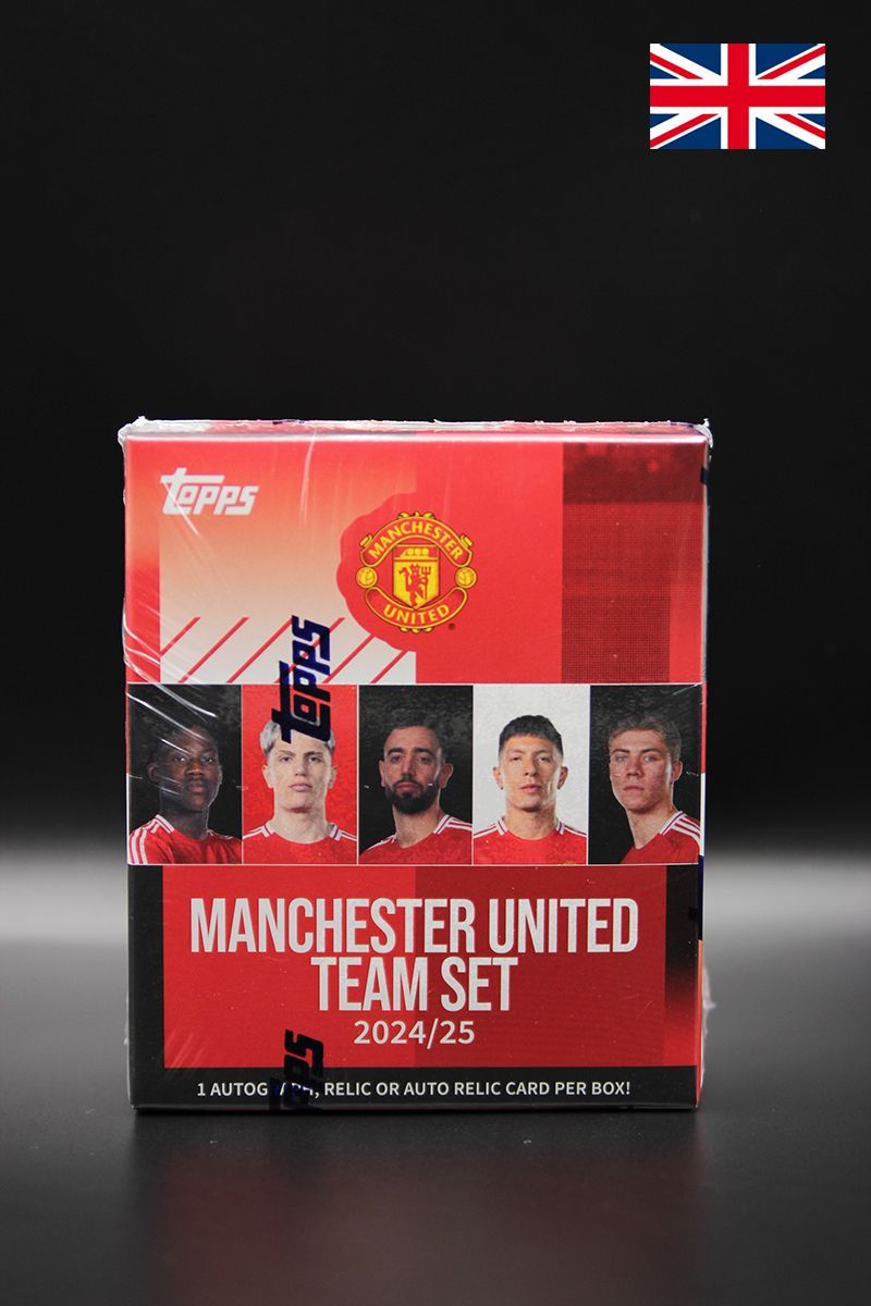 Sport - 2024 Topps Manchester United Soccer Team Set - 1 Autograph, Relic, or Auto Relic per Box