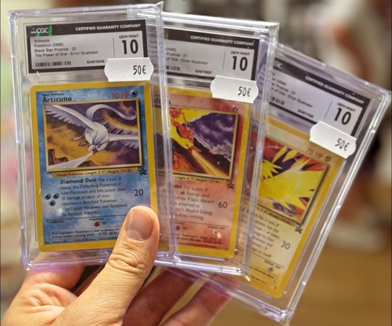 3x black star promo CGC 10