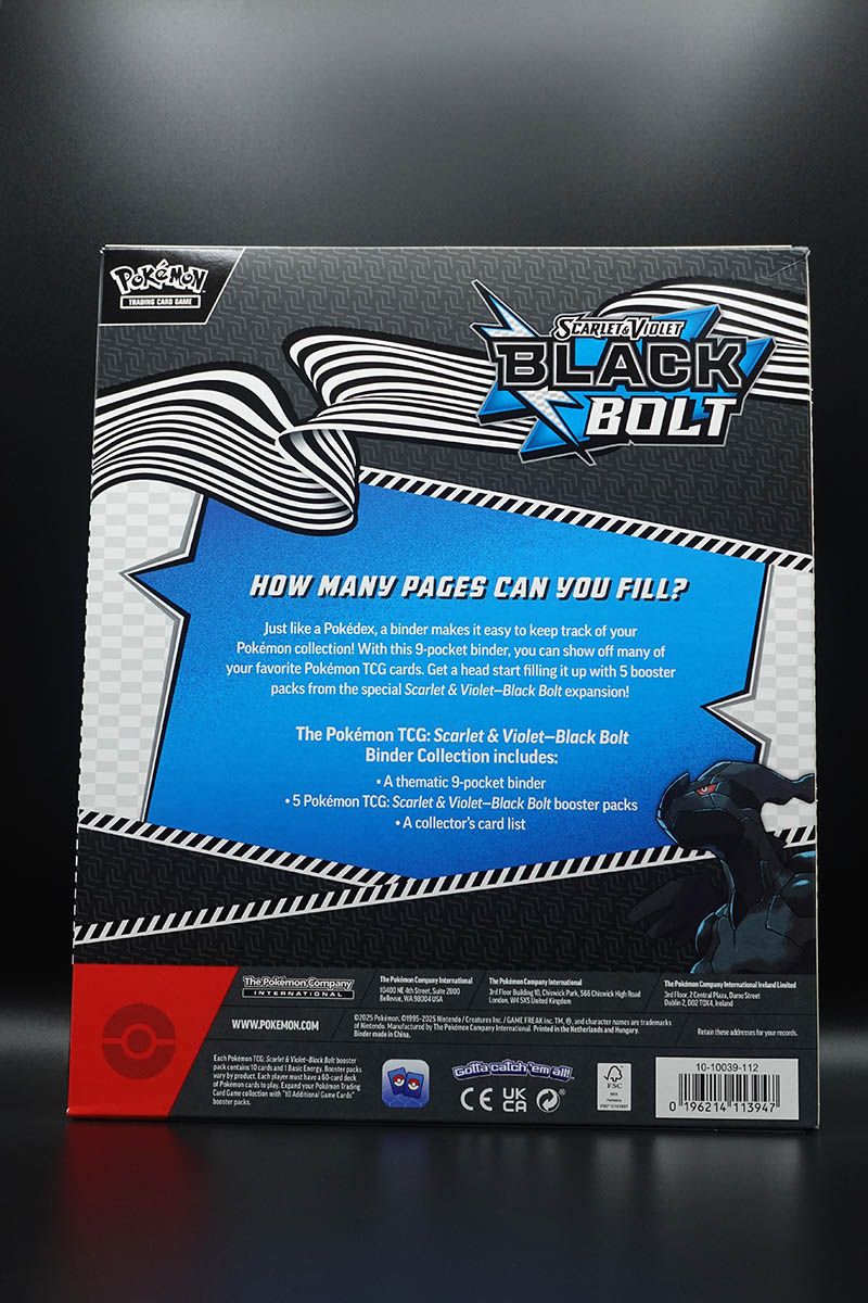 Pokemon - Black Bolt - Binder Collection - Englisch