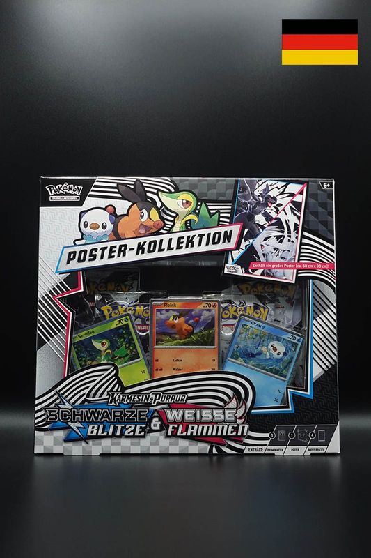 Pokemon - Schwarze Blitze & Weisse Flammen - Poster Kollektion - Deutsch