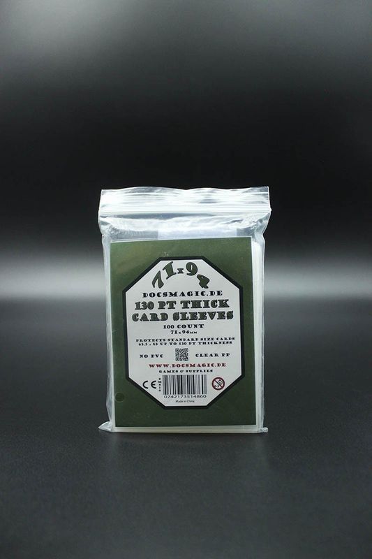 Docsmagic - Thick Card Sleeves extra breit 130pt - 100 Stück