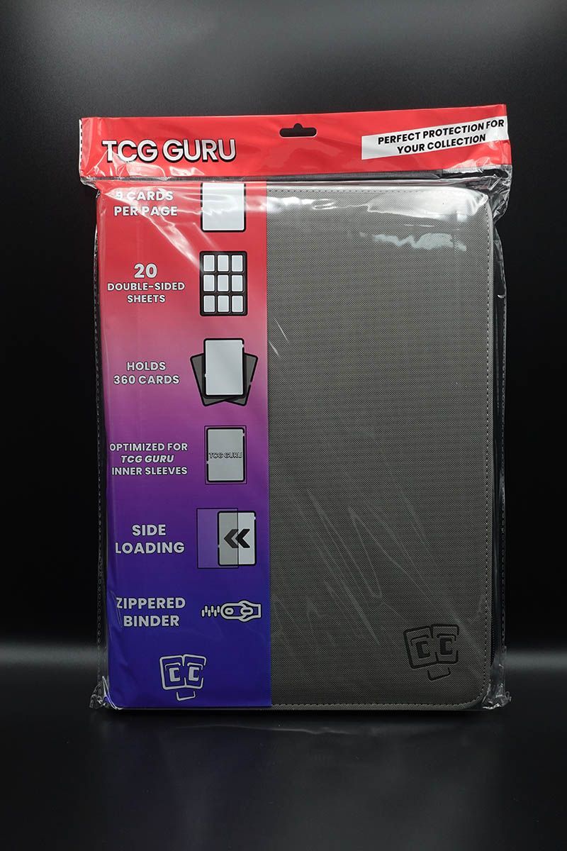 TCG Guru 9 Pocket Binder - Grau