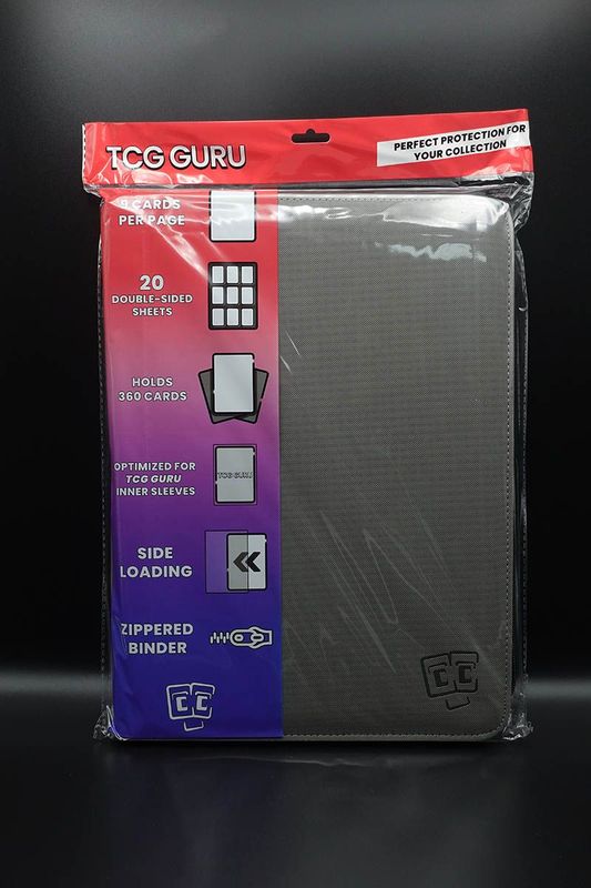 TCG Guru 9 Pocket Binder - Grau