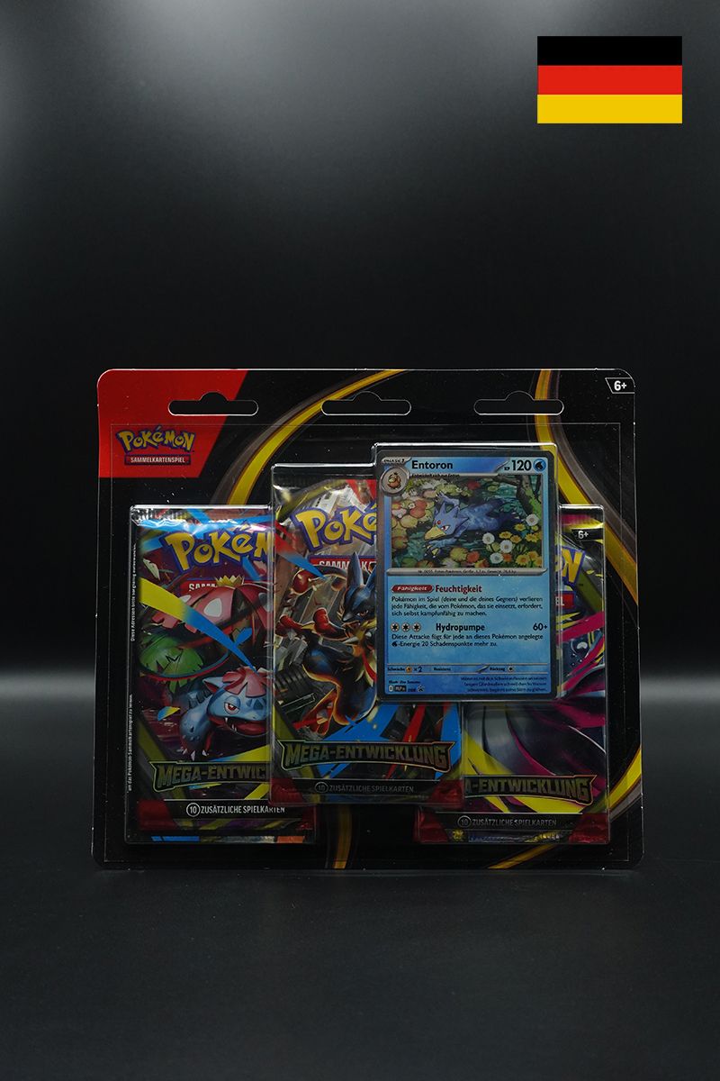 Pokemon - Mega Entwicklungen  - 3er Blister - Deutsch