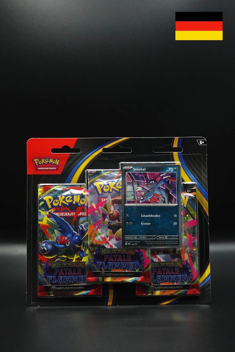 Pokemon - Fatale Flammen - 3 Pack Blister - Deutsch