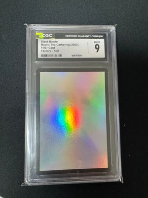Magic Filler Card Factory Foil CGC 9 Magic Filler Card Factory Foil CGC 9