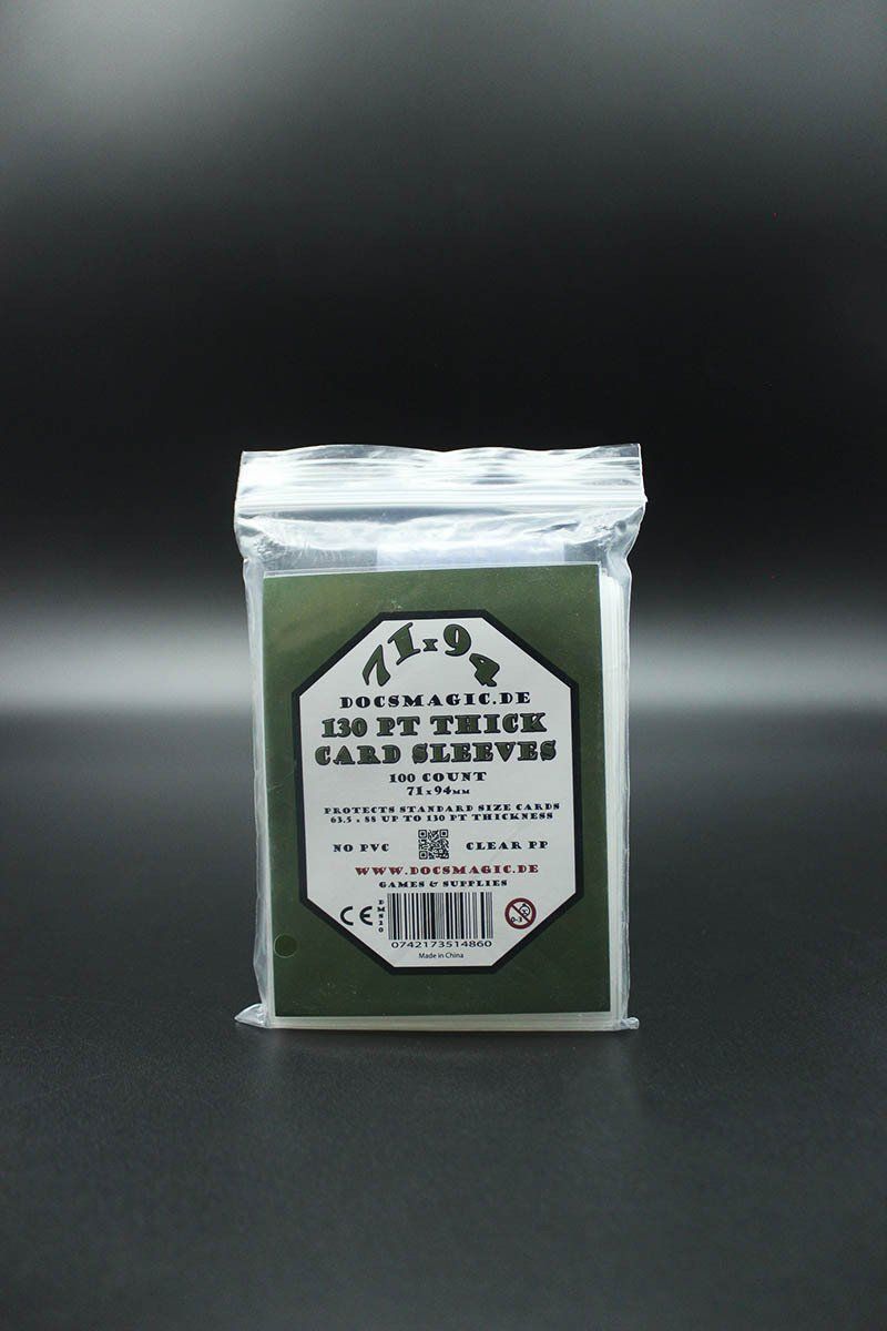 Docsmagic - Thick Card Sleeves extra breit 130pt - 100 Stück Docsmagic - Thick Card Sleeves extra breit 130pt - 100 Stück
