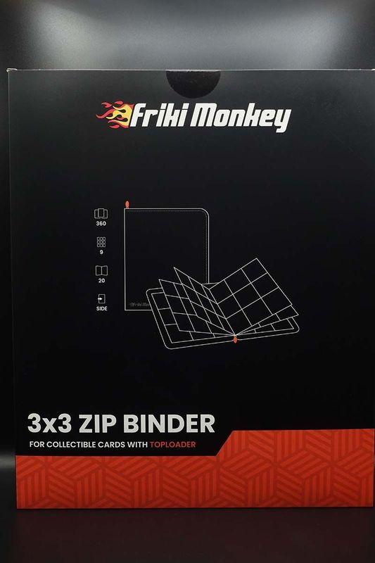 Friki Monkey - Toploader Binder 9-Pocket - Schwarz Friki Monkey - Toploader Binder 9-Pocket - Schwarz