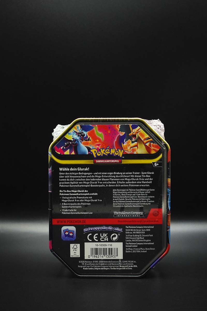 Pokemon - Mega Glurak Y ex - Tin - Deutsch
