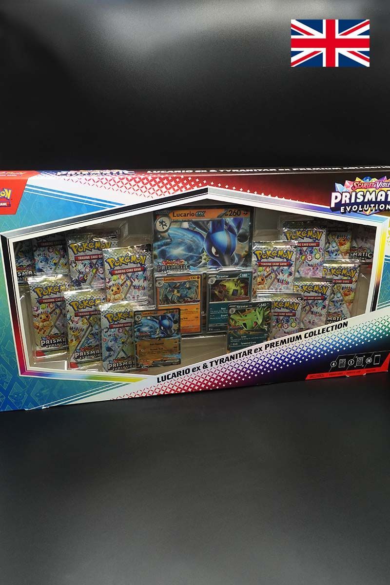 Pokemon - Prismatic Evolutions - Lucario ex & Tyranitar ex - Collection - Englisch