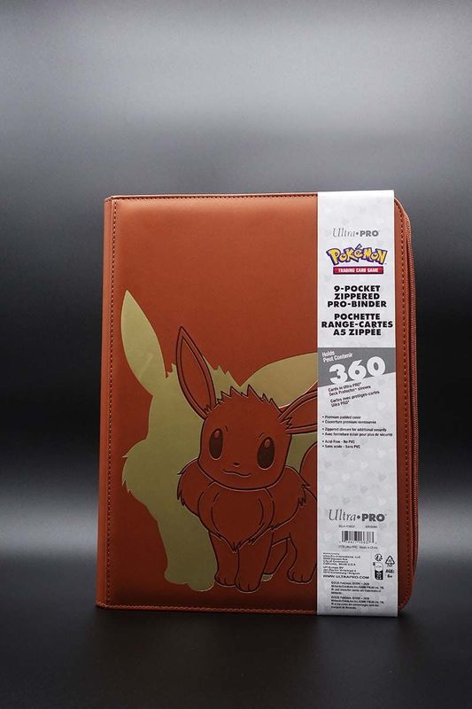 Ultra Pro - 9 Pocket Zip Binder - Eevee Ultra Pro - 9 Pocket Zip Binder - Eevee