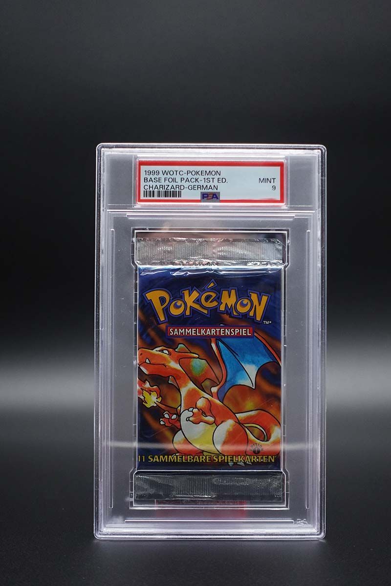 Pokemon - 1st Edition - Base Set Booster - Glurak Artwork - PSA 9 Pokemon - 1st Edition - Base Set Booster - Glurak Artwork - PSA 9