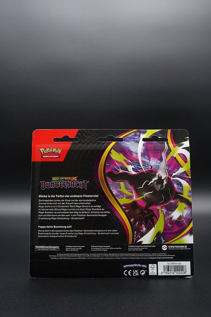 Pokemon - Dunkelnacht - 3 Pack Blister - Deutsch