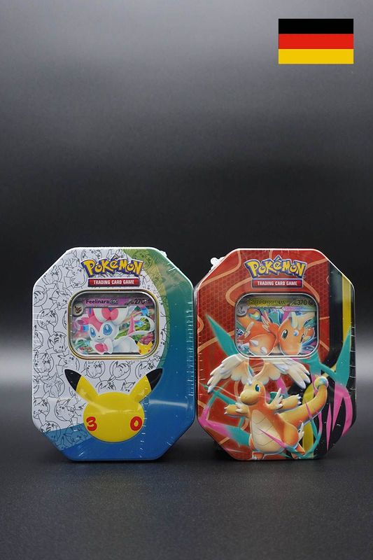 Pokemon - Bundle 30 Jahre Feelinara ex Tin + Mega ex Tin - Deutsch