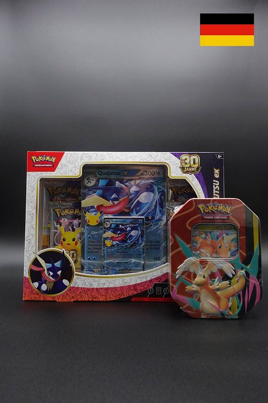 Pokemon - Bundle 30 Jahre Quajutsu ex Kollektion + Mega ex Tin Versand ab 30.09