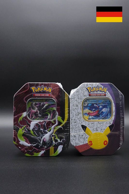 Pokemon - Bundle 30 Jahre Quajutsu ex Tin + Mega ex Tin - Deutsch Versand ab 30.09