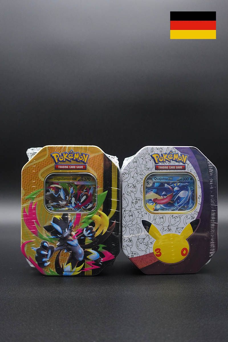 Pokemon - Bundle 30 Jahre Quajutsu ex Tin + Mega ex Tin - Deutsch Versand ab 30.09