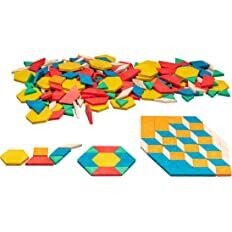 Pattern blocks forme geometriche (250 pezzi)