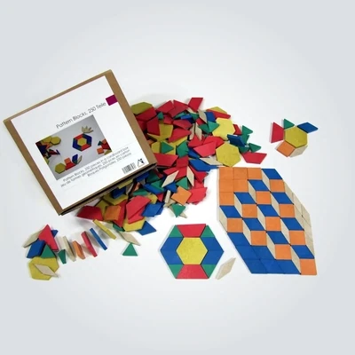 Pattern blocks forme geometriche (250 pezzi)