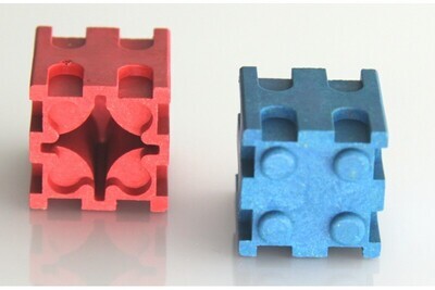 Cubi ad incastro in 10 colori (100 pz)