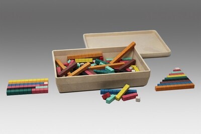 Regoli con cubetti in 10 colori (126 pezzi)