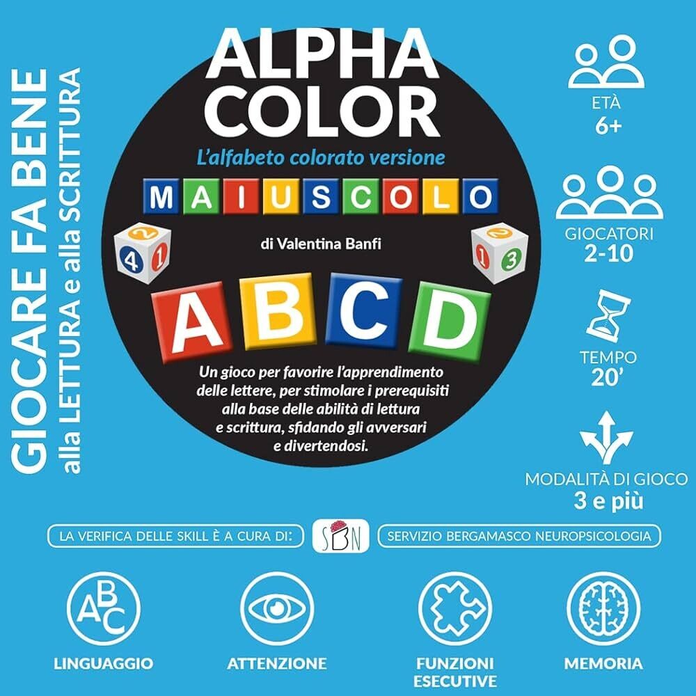 Alphacolor - L&#39;alfabeto colorato - Versione MAIUSCOLO