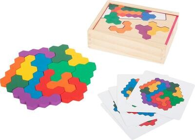 Puzzle esagonale in legno