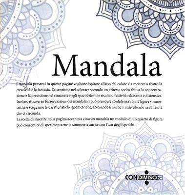 MANDALA - tutti da colorare n. 1