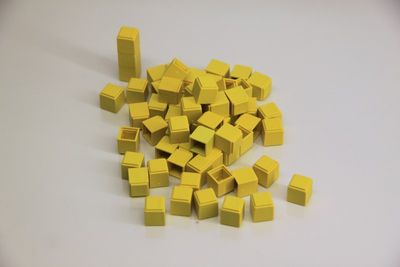 100 Unità per Set base 10 (Giallo)