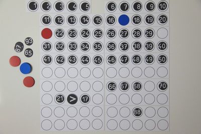 Set dei cento numeri per Lavagna Magnetica