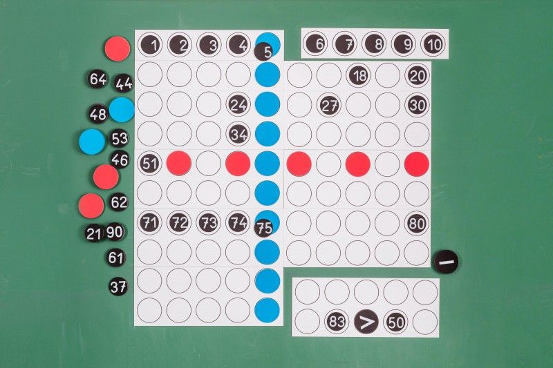 Set dei cento numeri per Lavagna Magnetica
