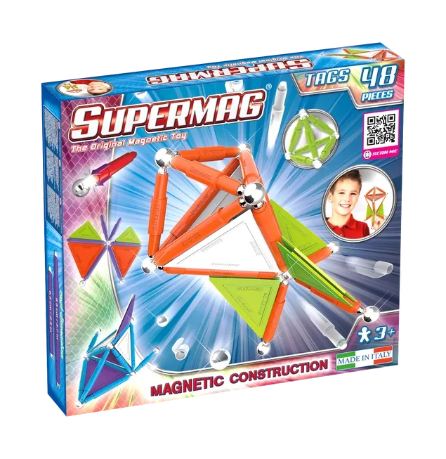 Supermag Tags 48 pezzi costruzioni magnetiche