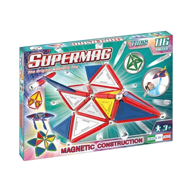 Supermag Tags 116 pezzi costruzioni magnetiche