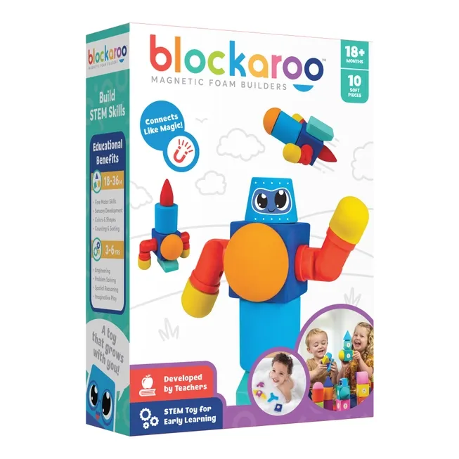 Blockaroo - Robot (10 blocchi magnetici)