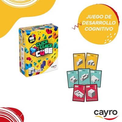 Click Clack Cube - Cubo Soma con pezzi magnetici e carte sfida