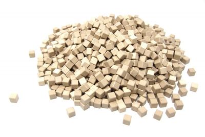 1000 cubetti da 1 cm in legno