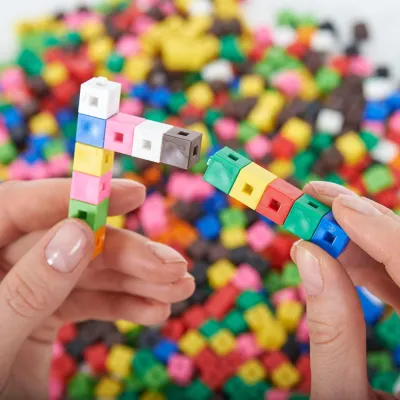 1000 cubetti ad incastro in plastica