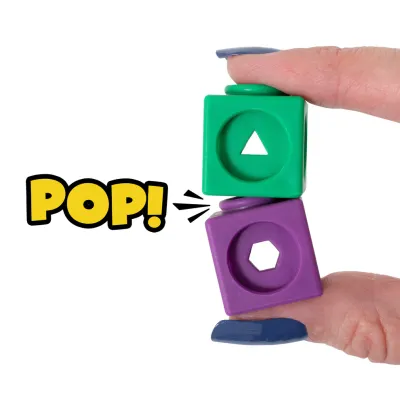 Fidget Cubes - 100 cubi ad incastro in plastica