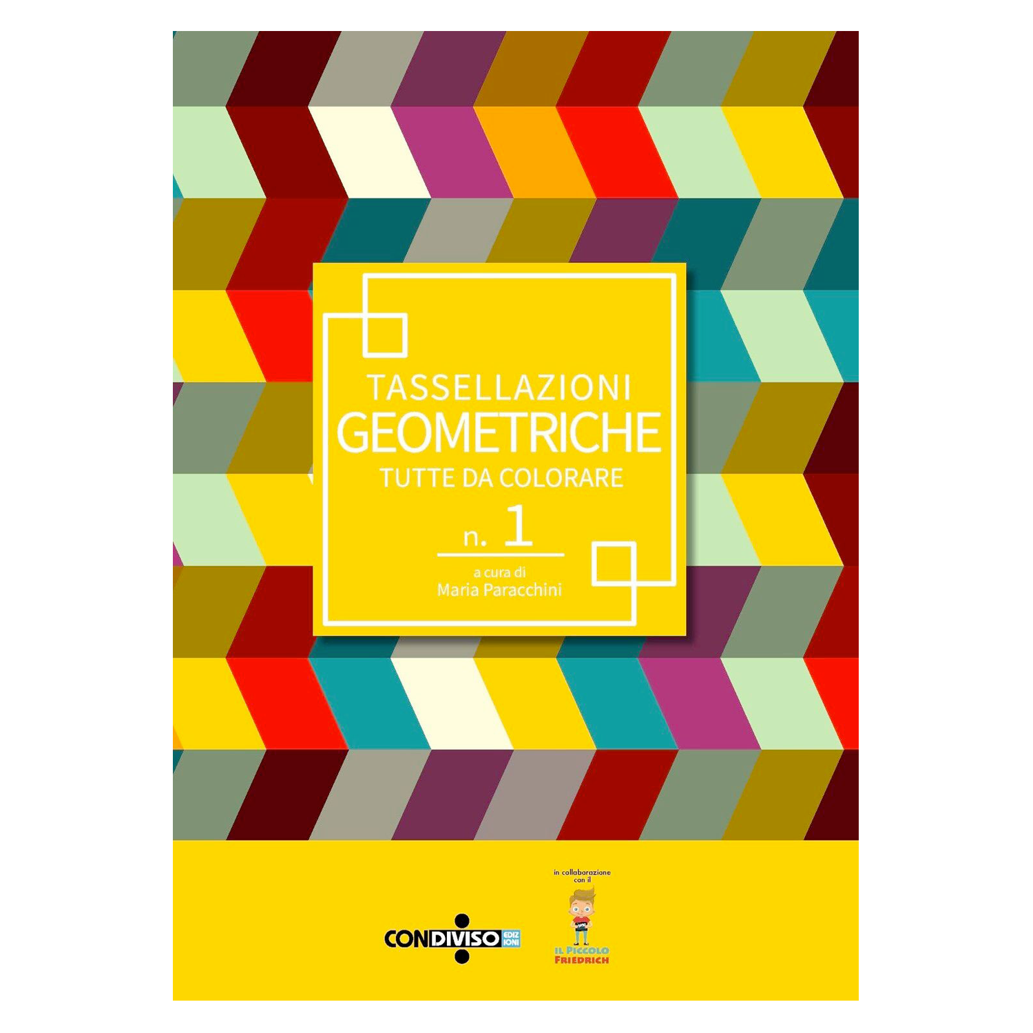 TASSELLAZIONI GEOMETRICHE - tutte da colorare n.1