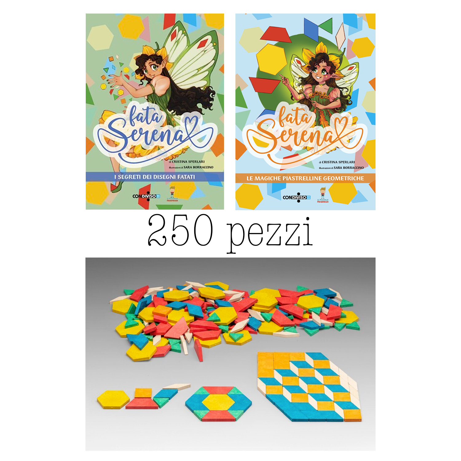 OFFERTA FATA SERENA (2 libri + 250 pattern blocks)